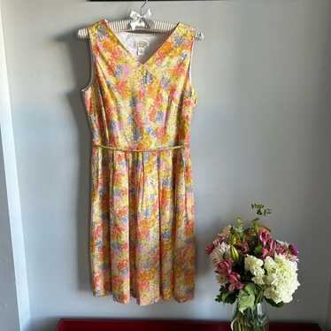 Talbots Floral/Pastel A-line Dress