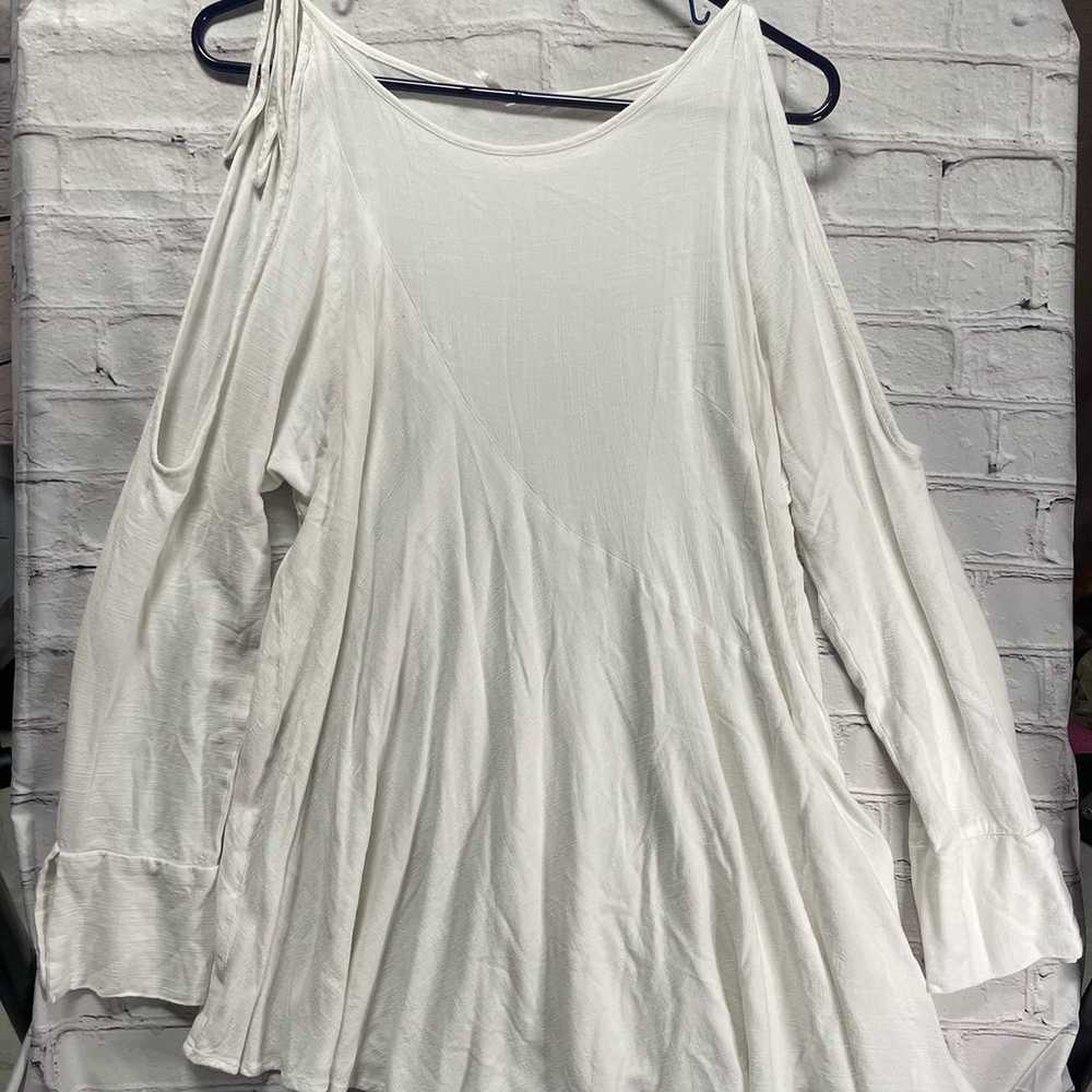 Free People Clear Skies White Woven Tunic Dress S… - image 2