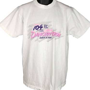 Fruit Of The Loom Vintage Dance A Thon T Shirt Me… - image 1