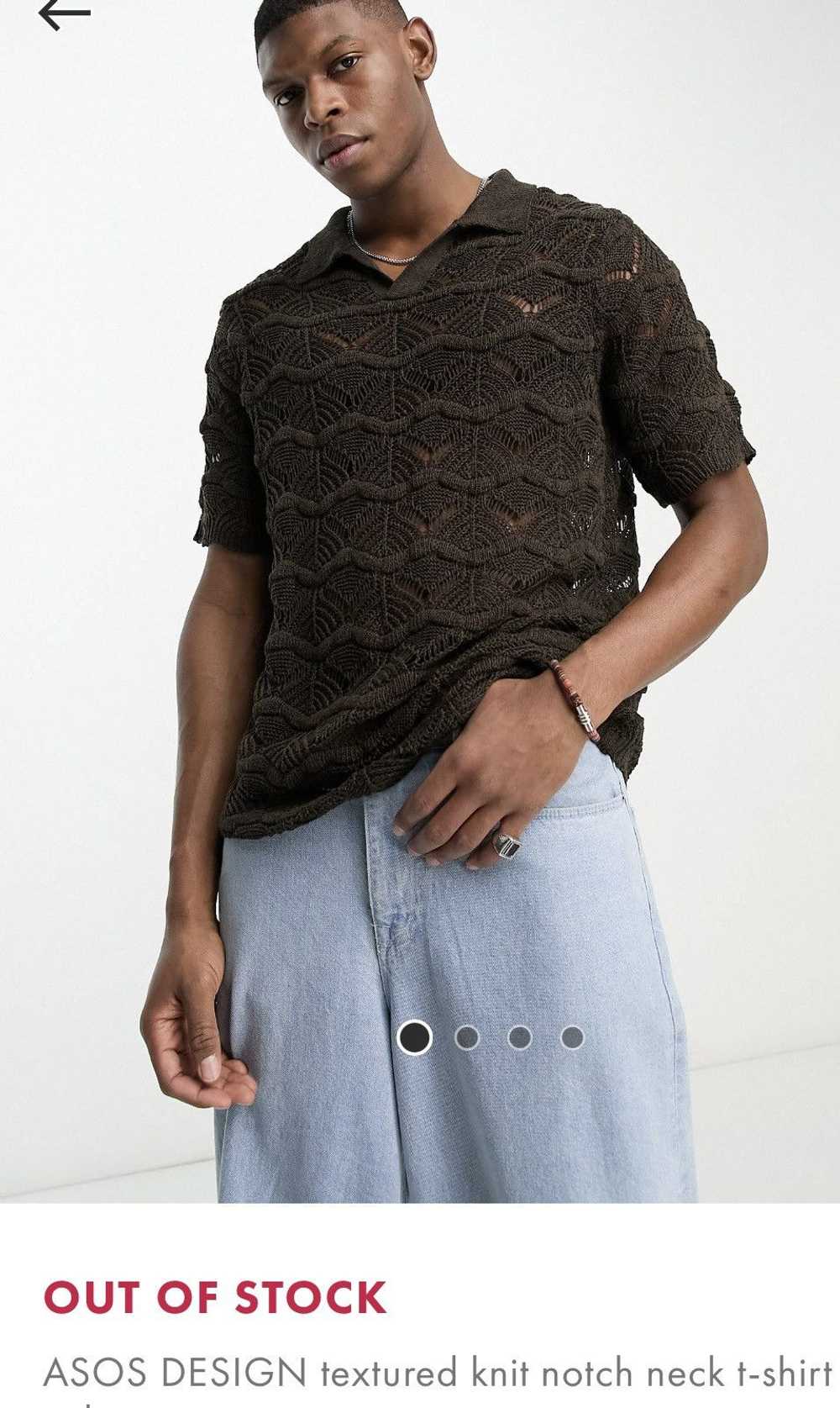 Asos Knitted Crochet beach shirt. ASOS. - image 6