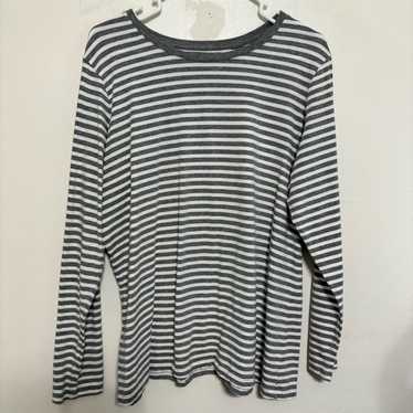 Lord & Taylor Lord & Taylor Gray and White Striped