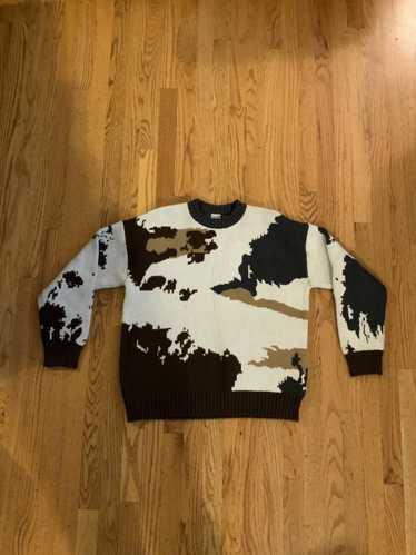 Japanese Brand Brown pixel sweater