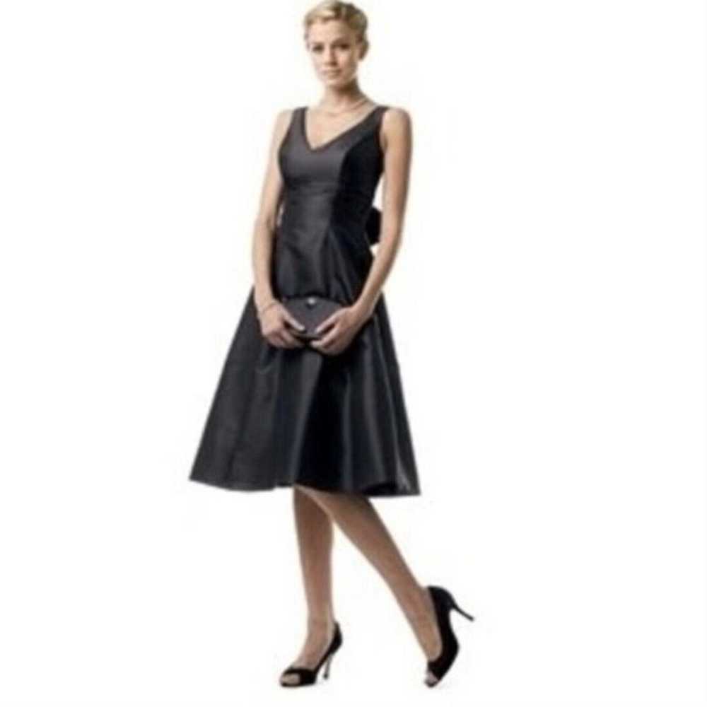 Black Knee Length Dress Size 10 Bridesmaid Prom F… - image 1