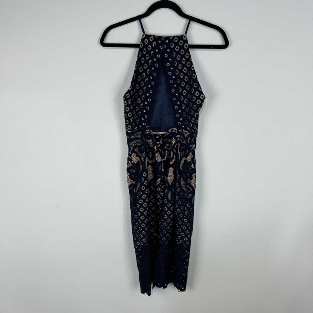 Bardot navy blue lace high neck sleeveless bodyco… - image 2