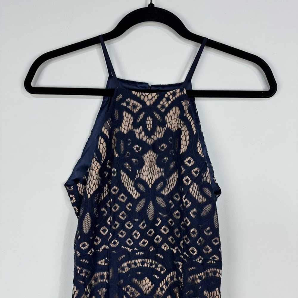 Bardot navy blue lace high neck sleeveless bodyco… - image 3