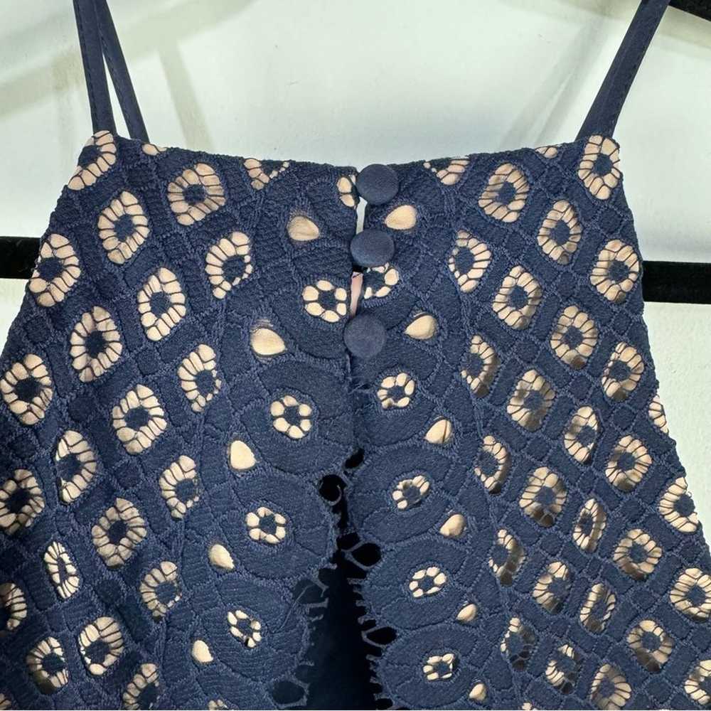 Bardot navy blue lace high neck sleeveless bodyco… - image 5