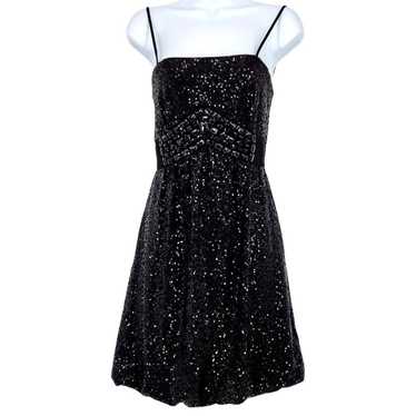 Vintage Cache Sequined Bubble Hem Mini Dress - image 1