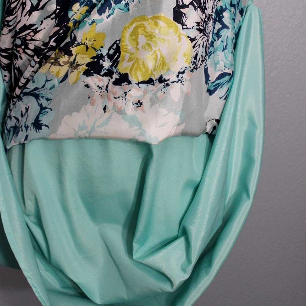 J. Crew 100% Silk Light Blue Floral Fit & Flare S… - image 7