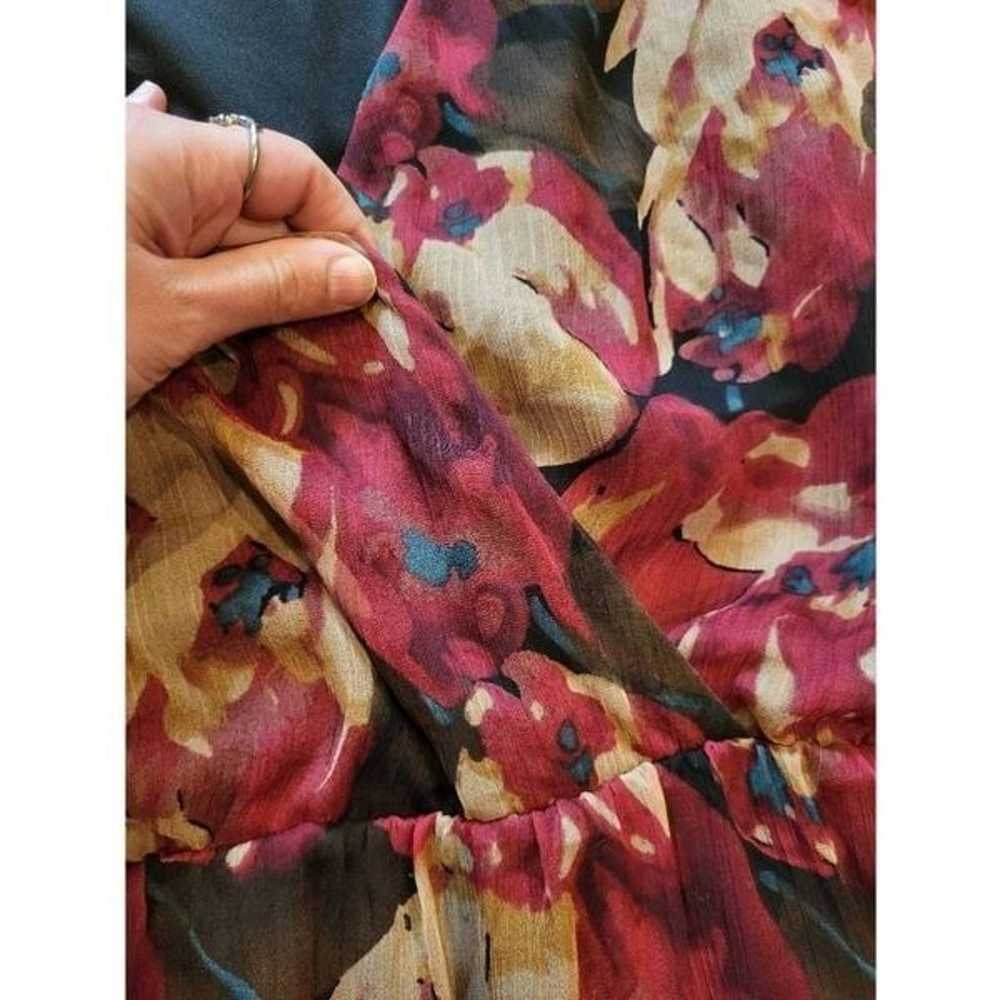 Ralph Lauren Flutter Sleeve Floral Chiffon Dress … - image 4