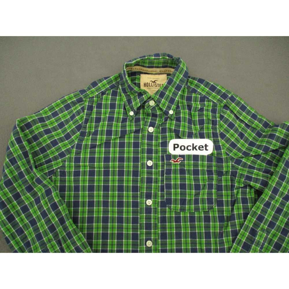 Vintage Hollister Shirt Adult Small Green Blue Ta… - image 2