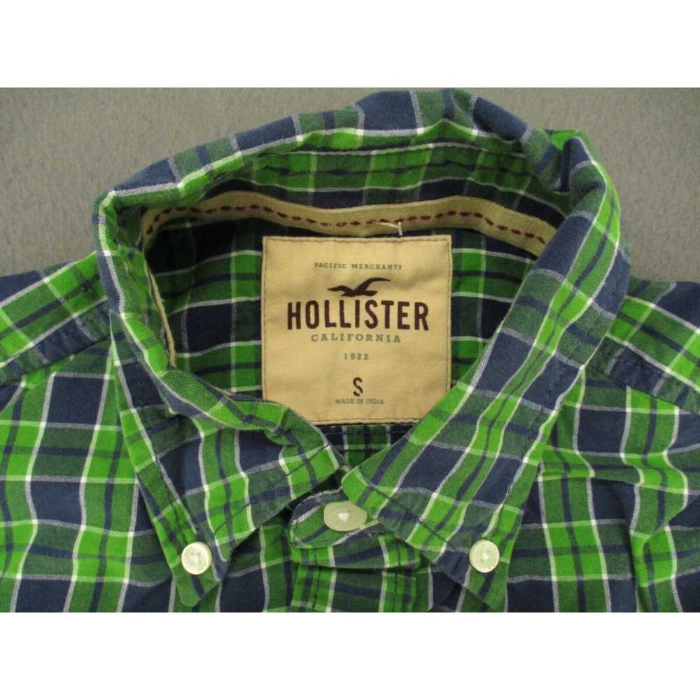 Vintage Hollister Shirt Adult Small Green Blue Ta… - image 3