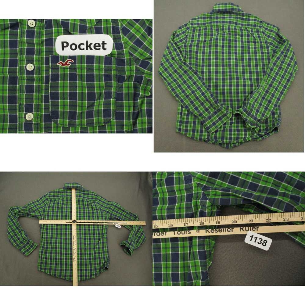 Vintage Hollister Shirt Adult Small Green Blue Ta… - image 4