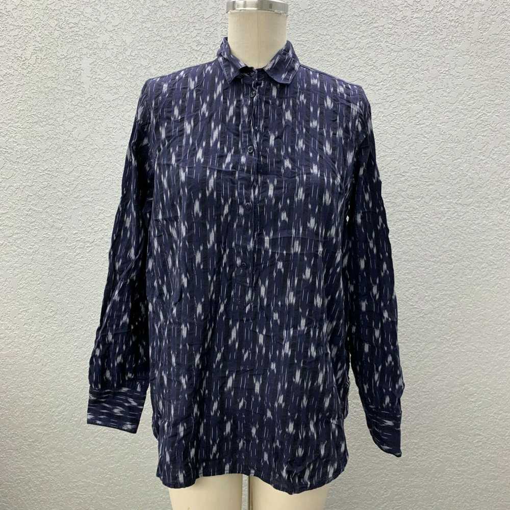 J.Crew J. Crew 1/4 Button Up Tunic Shirt Top Wome… - image 1