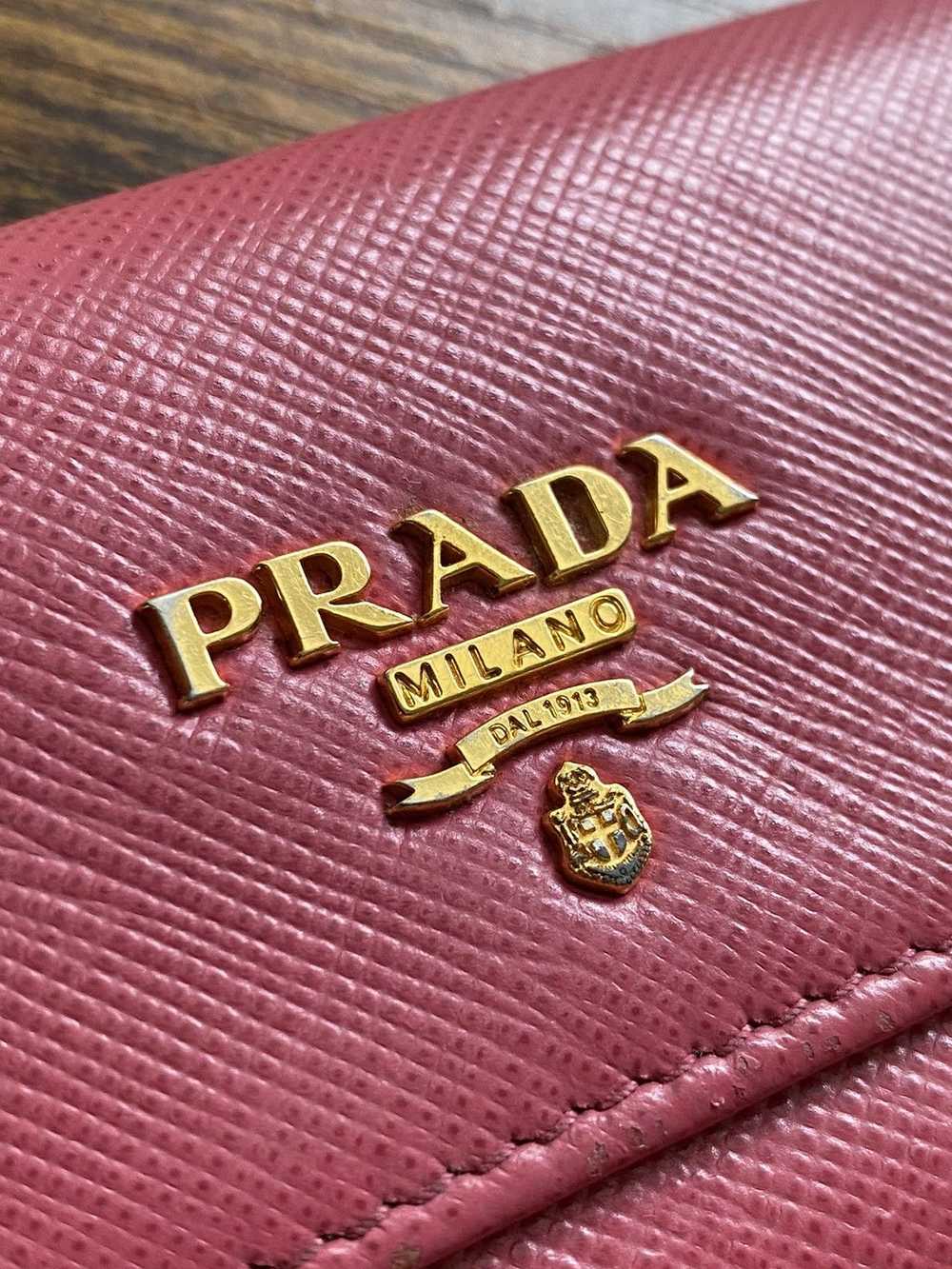 Prada Prada Saffiano metal leather key holder - image 3