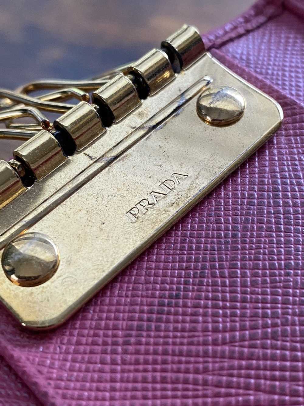 Prada Prada Saffiano metal leather key holder - image 6