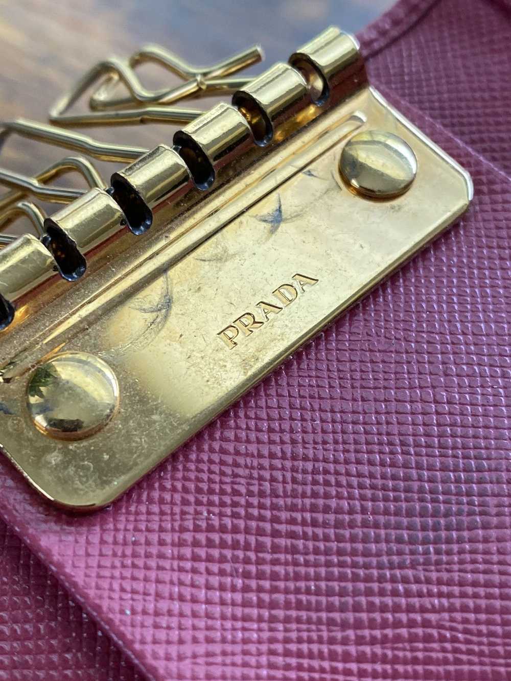 Prada Prada Saffiano metal leather key holder - image 7