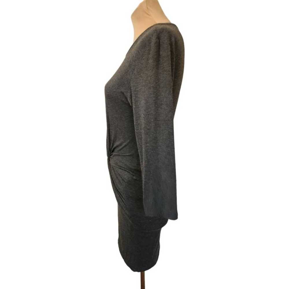 AMOUR VERT grey jersey twist-front dress $130 - image 4