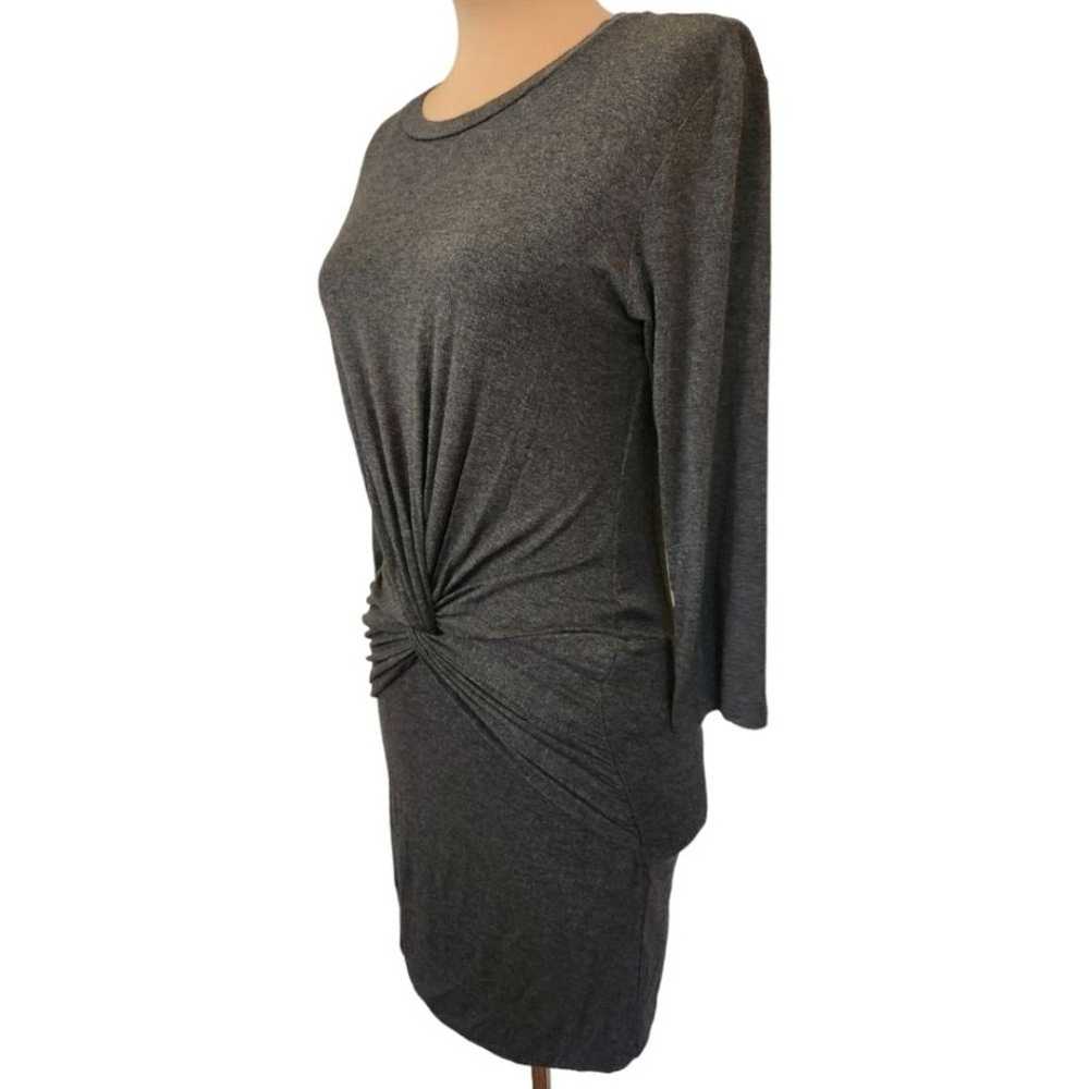 AMOUR VERT grey jersey twist-front dress $130 - image 5