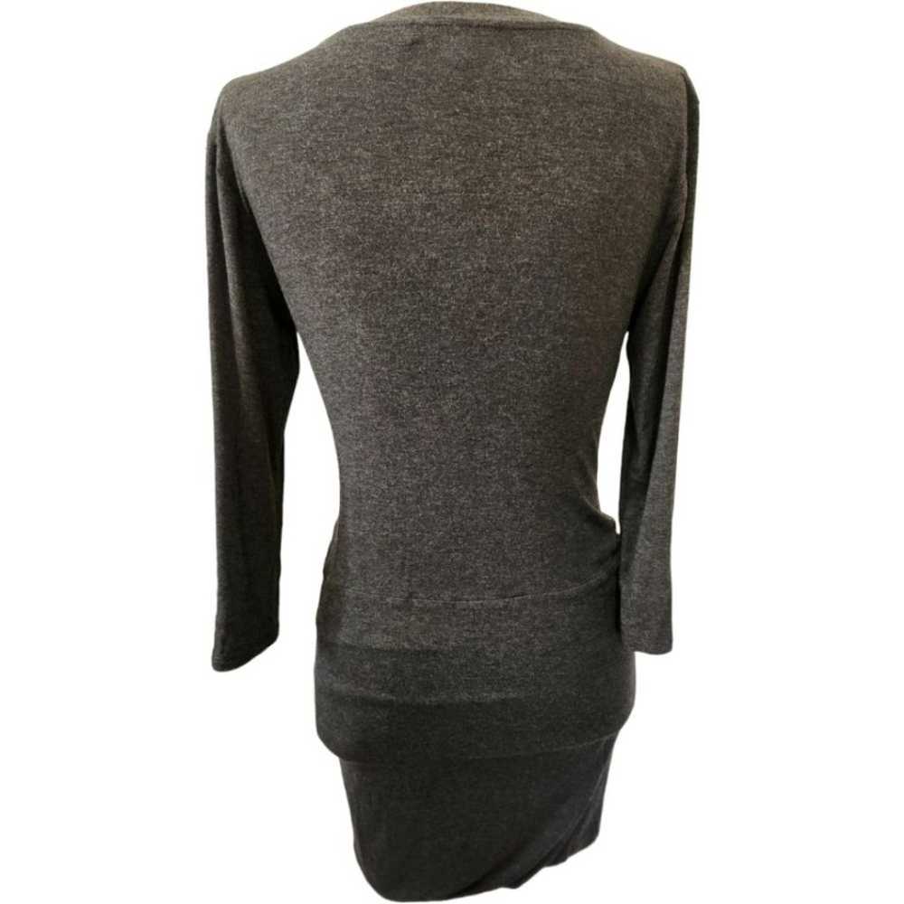 AMOUR VERT grey jersey twist-front dress $130 - image 7