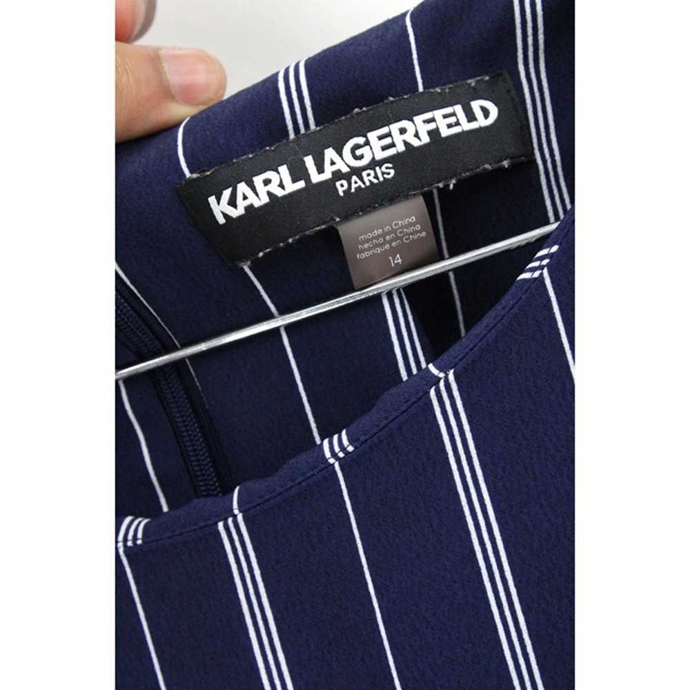 Karl Lagerfield Paris Jumpsuit Women Navy Blue St… - image 6