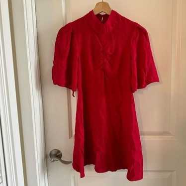 Free People Be My Baby Dress Red