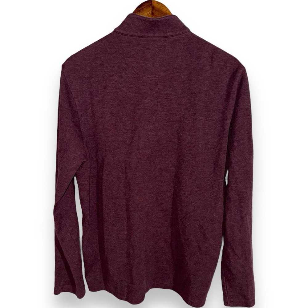 Mizzen+Main Mizzen + Main Burgundy 1/4 Zip Trim F… - image 8