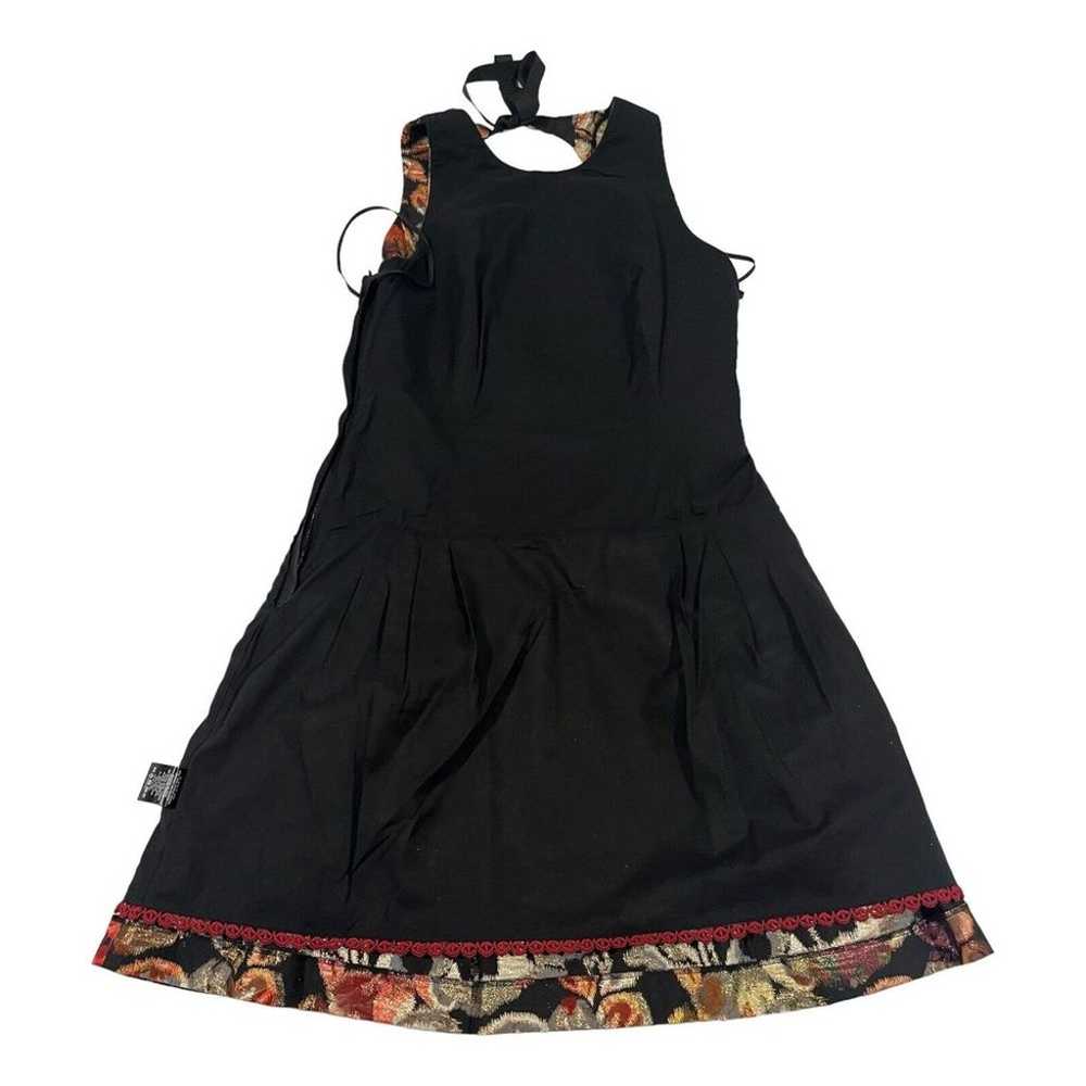 Anthro Leifsdottir Adelita Dress 6 Black Floral S… - image 10