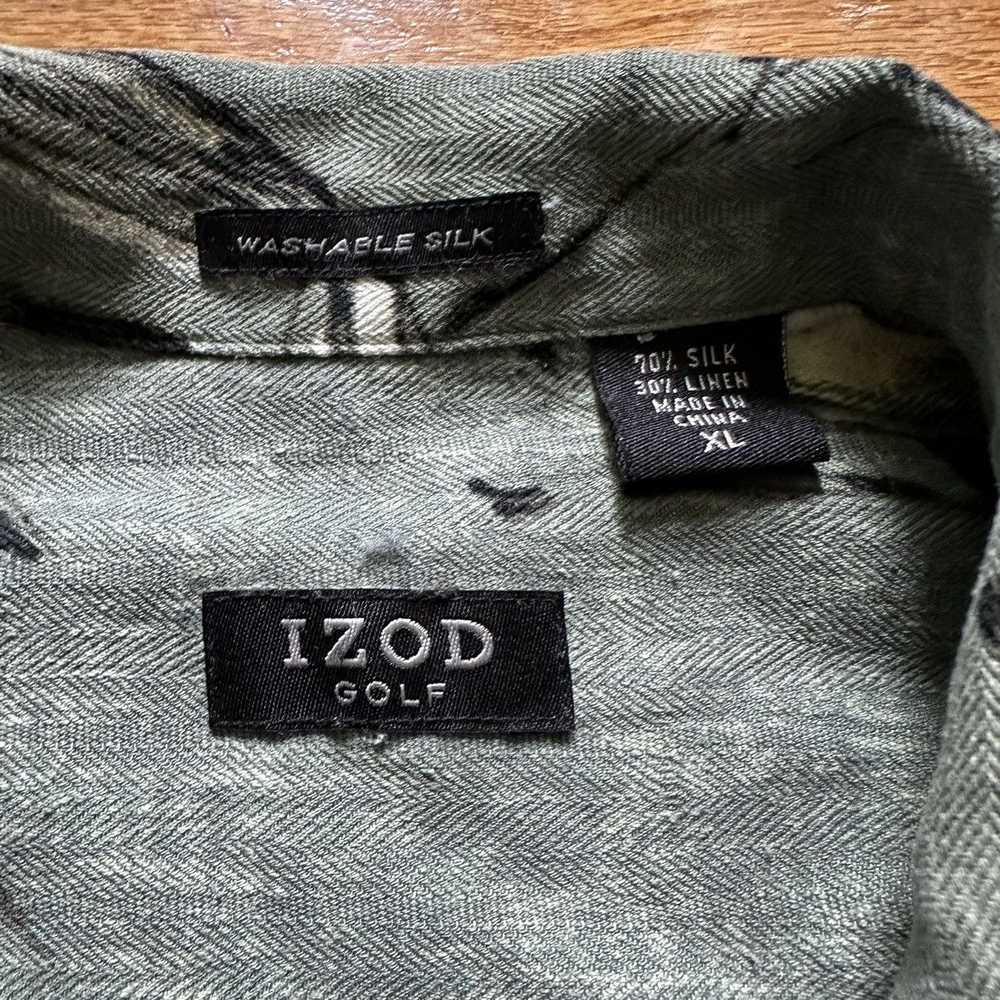Izod × Streetwear IZOD GOLF Silk/Linen Blend Arti… - image 3