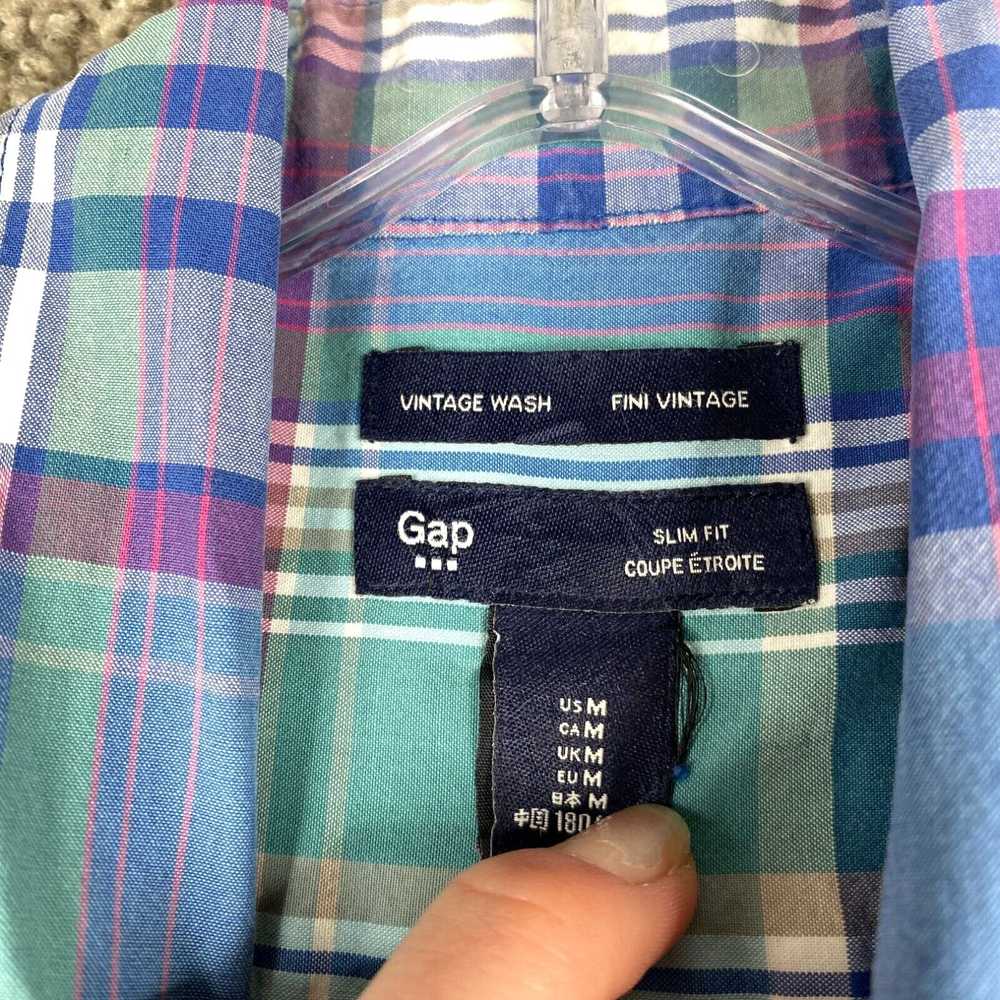 Gap Gap Slim Fit Button Up Shirt Men's Medium Lon… - image 2