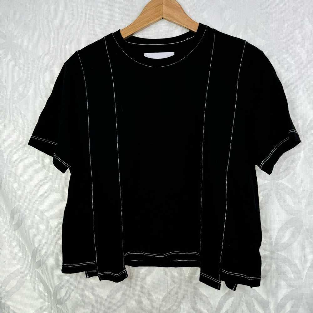 Pistola Pistola Denim Kay cropped tee, Black, XS - image 4