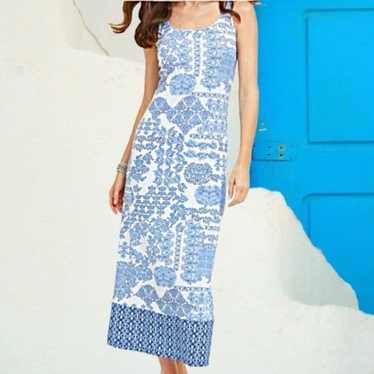 Tommy Bahama Stamped Medallion Maxi Dress