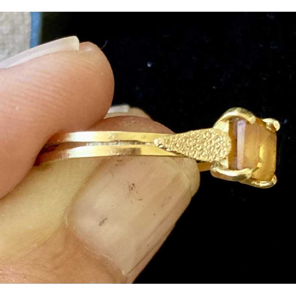 Non Signé / Unsigned Yellow gold ring - image 7