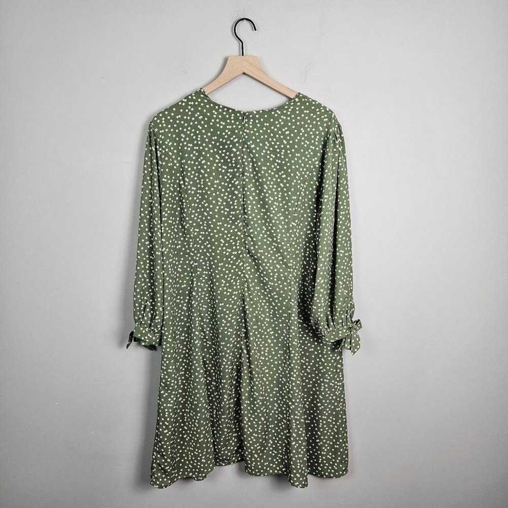 Chic Soul Green Geoemetric Print Long Sleeve Dres… - image 5