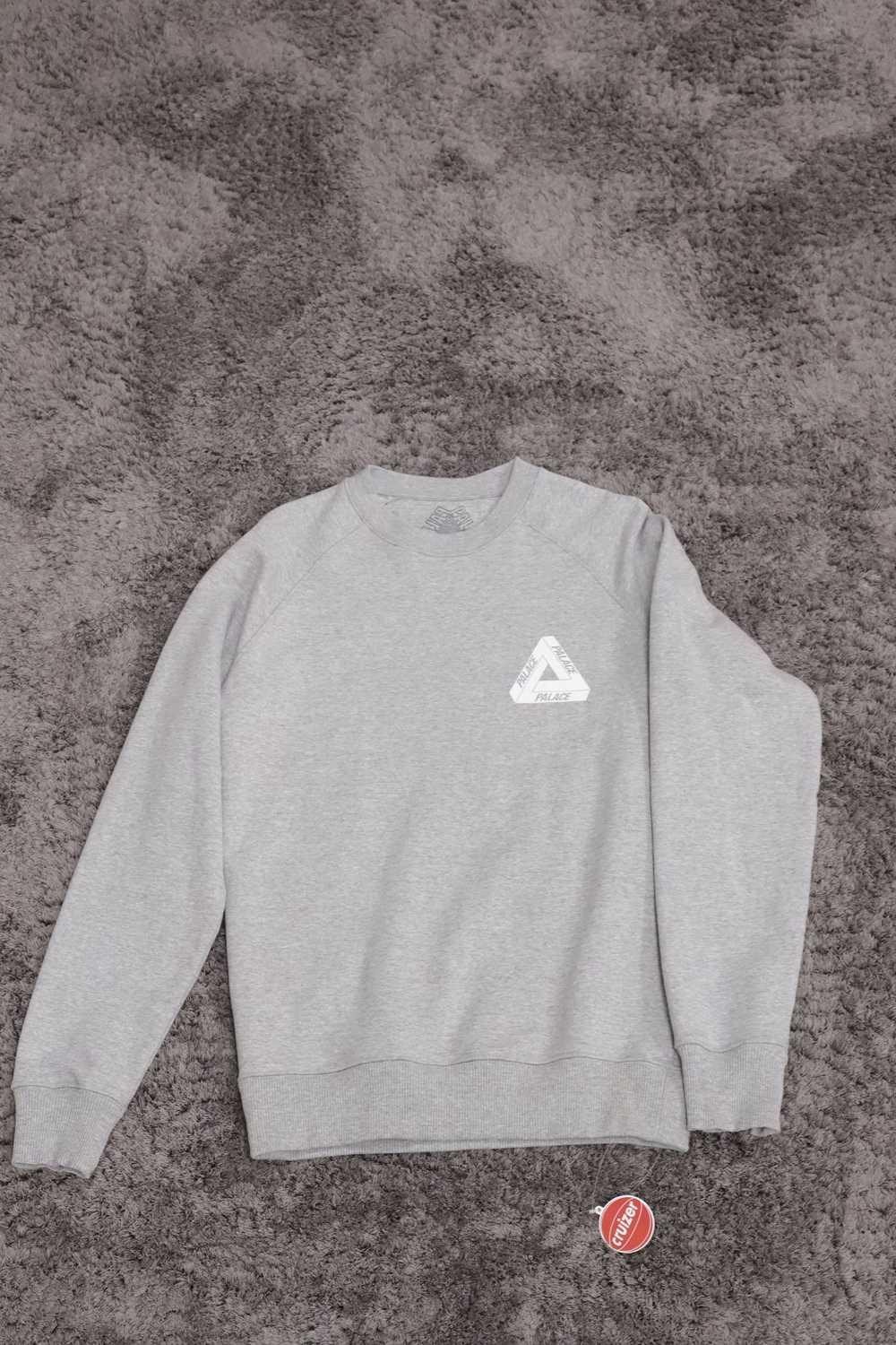 トップス palace TRI-STITCH CREW LIGHT GREY MARL Palace Palace Tri-Wild Crewneck Grey