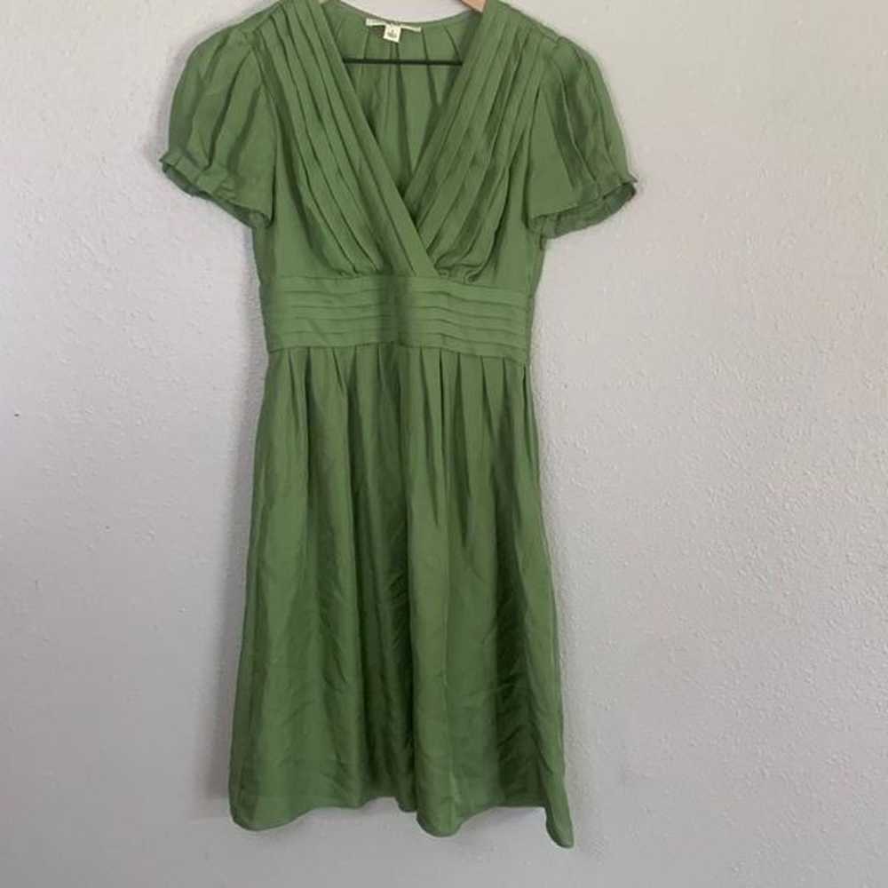 Banana Republic 100% Silk Pleated Dress - image 1