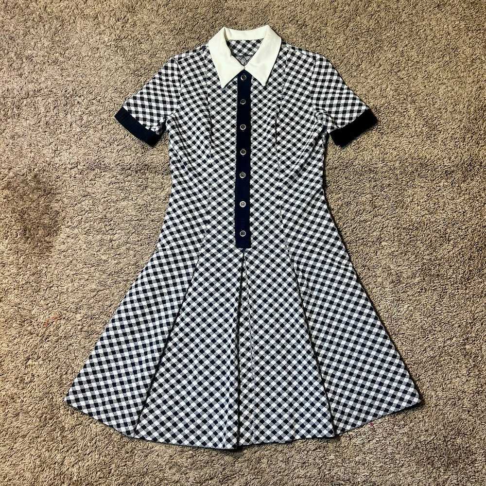 Black & White Houndstooth Flare Dress! - image 1