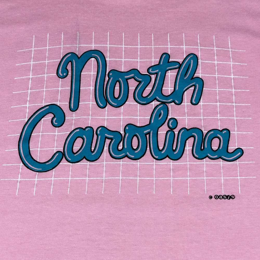 Vintage Vintage North Carolina Shirt Pink 80s Sta… - image 2