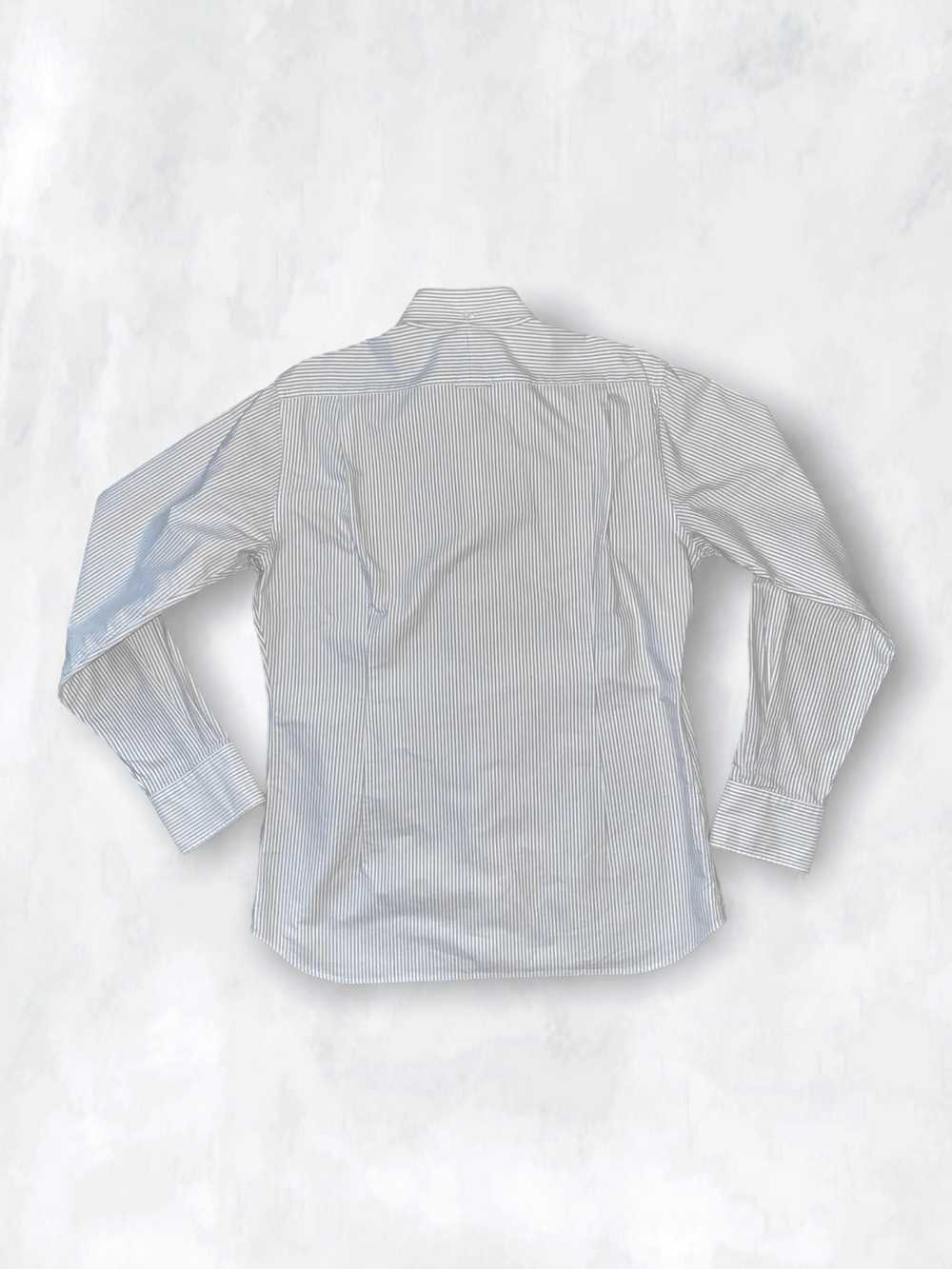 Thom Browne Orignial Stripe Oxford Shirt, White/G… - image 4
