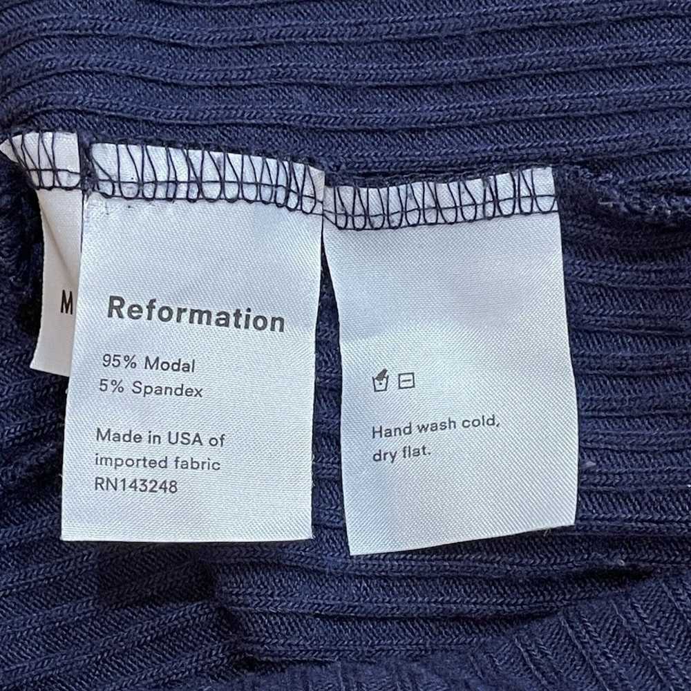 Reformation Gigi Womens Ribbed Knit Dress Size Me… - image 10