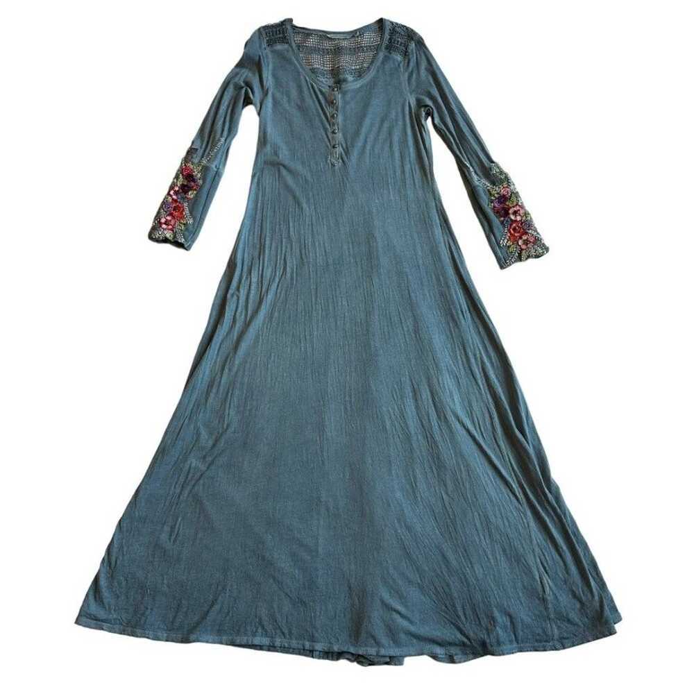 Soft Surroundings Ava Maxi Dress Embroidery Long … - image 1