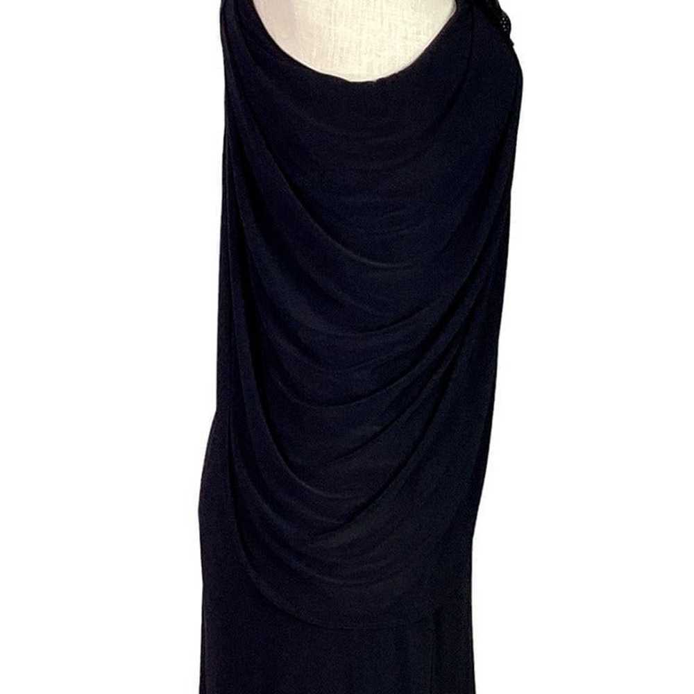Joseph Ribkoff Women 4 Draped Cocktail Dress Blac… - image 5