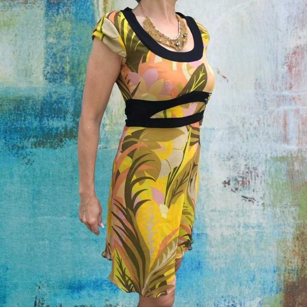 Karen Millen SILK EMPIRE WAIST VINTAGE DRESS SIZE… - image 3