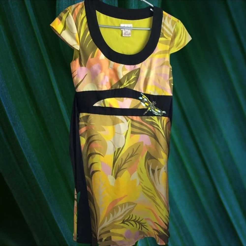 Karen Millen SILK EMPIRE WAIST VINTAGE DRESS SIZE… - image 5