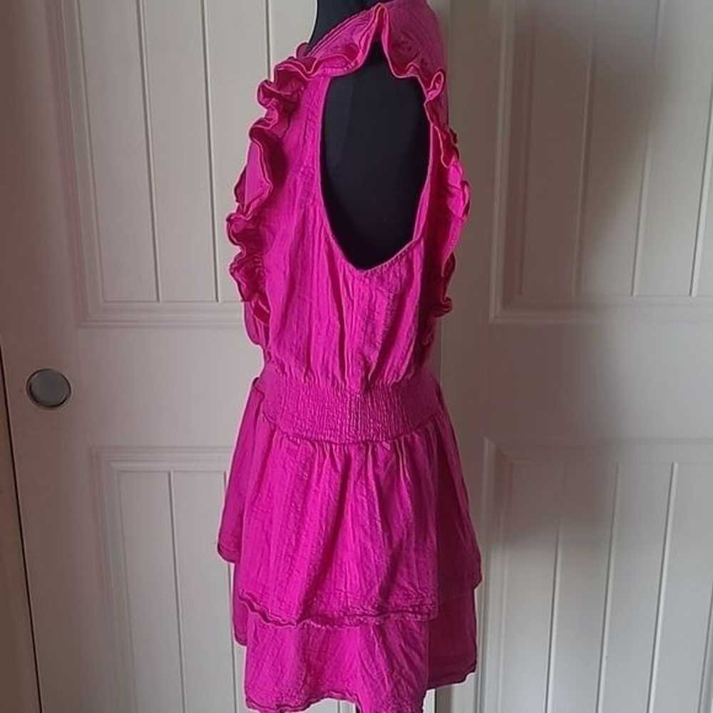 Saltwater Luxe Izzie Pink Mini Dress size L - image 4