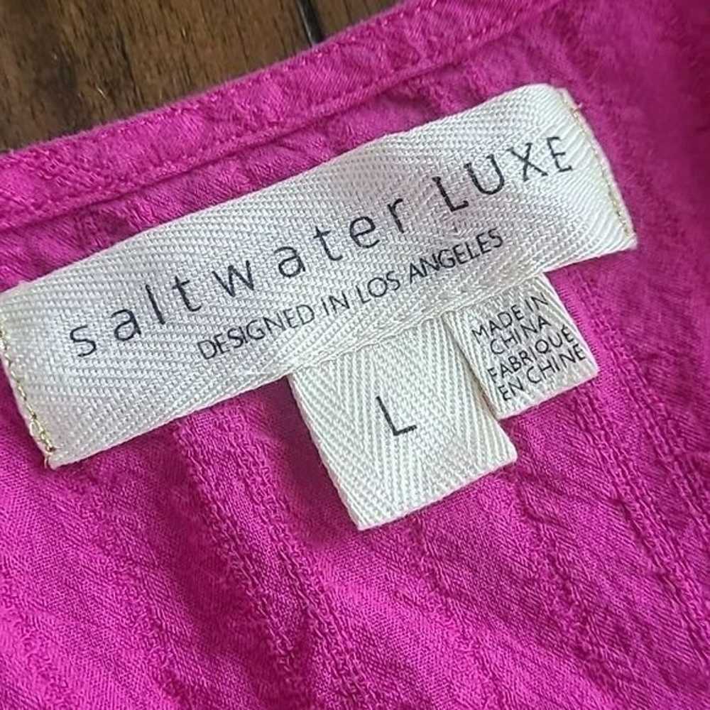 Saltwater Luxe Izzie Pink Mini Dress size L - image 6