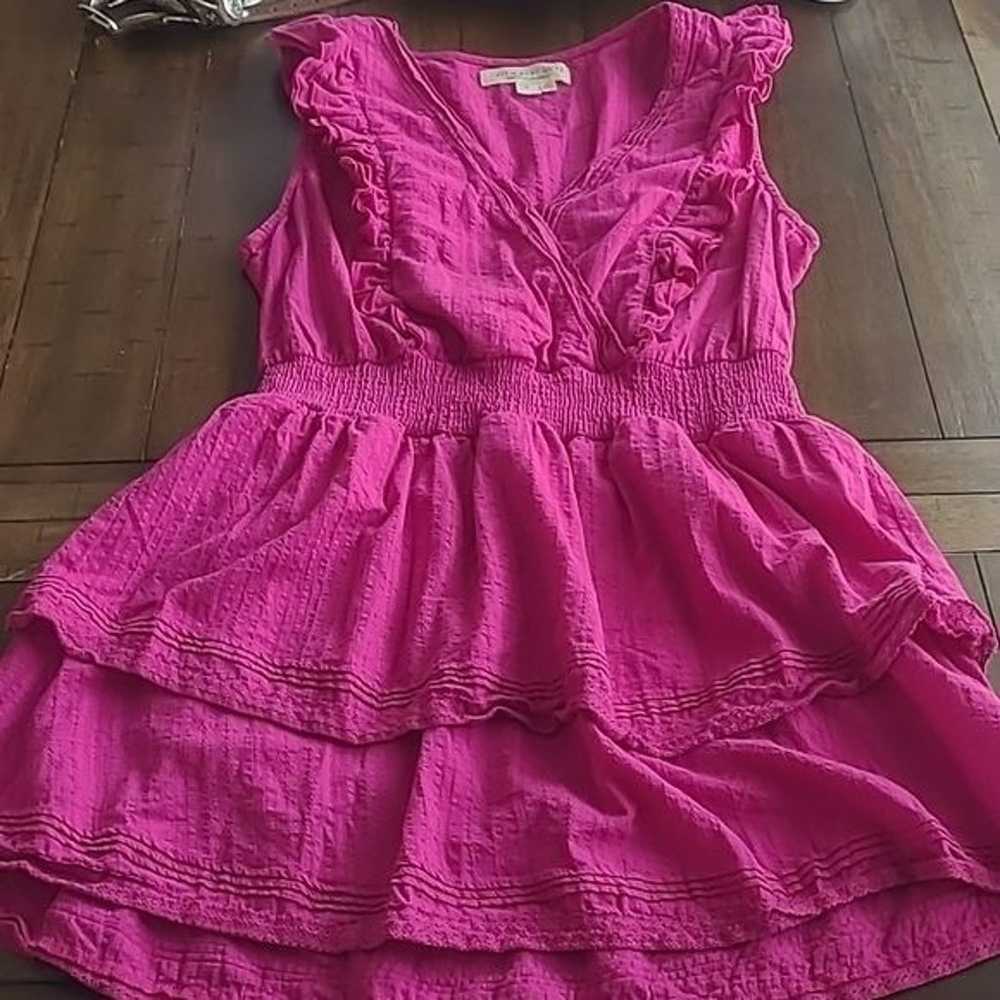 Saltwater Luxe Izzie Pink Mini Dress size L - image 7