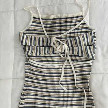Abercrombie and Fitch laced up ribbed sweater dres