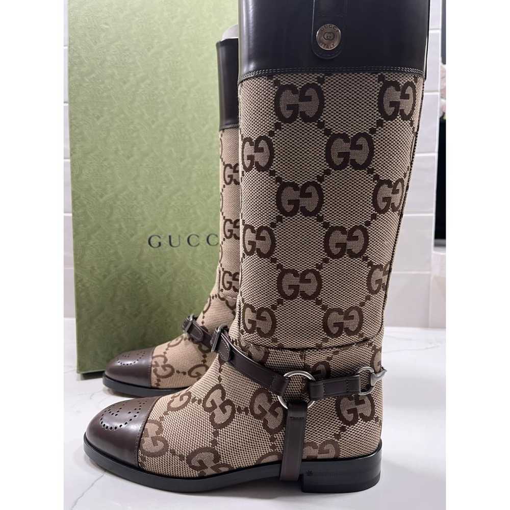 Gucci Leather riding boots - image 5