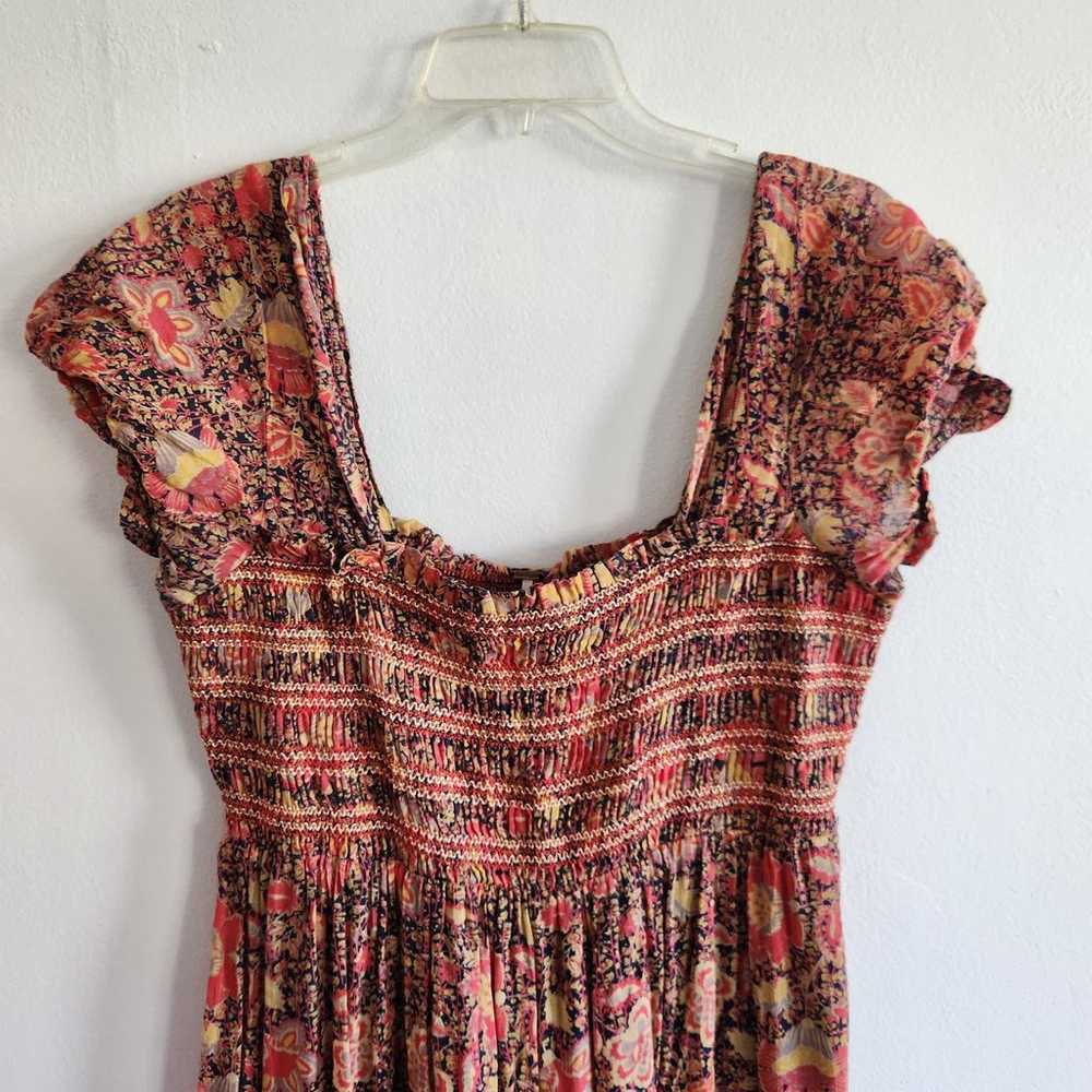 Free People Dress Women's Large Getaway Floral Ti… - image 4