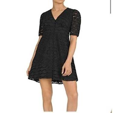 The Kooples Paris black all over lace mini dress